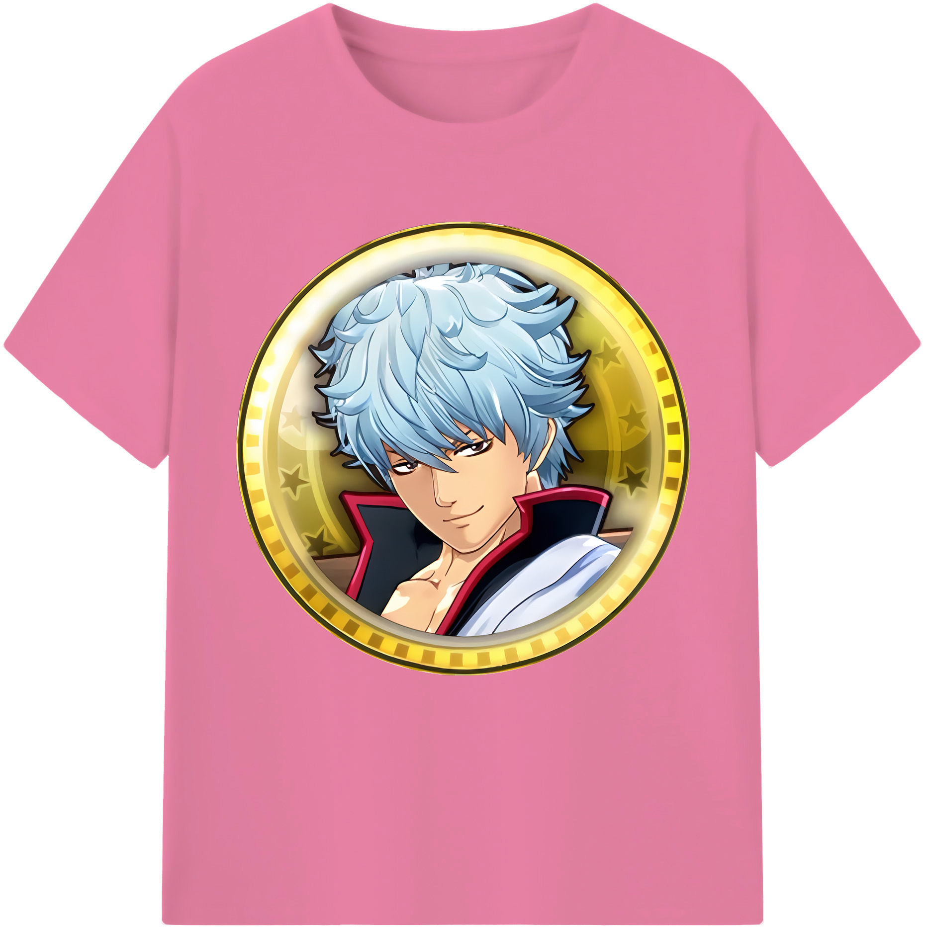 （画像用） ぎんたま 坂田銀時（さかたぎんとき） 神楽 志村新八（しむら しんぱち） GINTAMA Sakata Gintoki Kagura Shimura Shinpachi 綿100％半袖Tシャツ（フロントプリント）